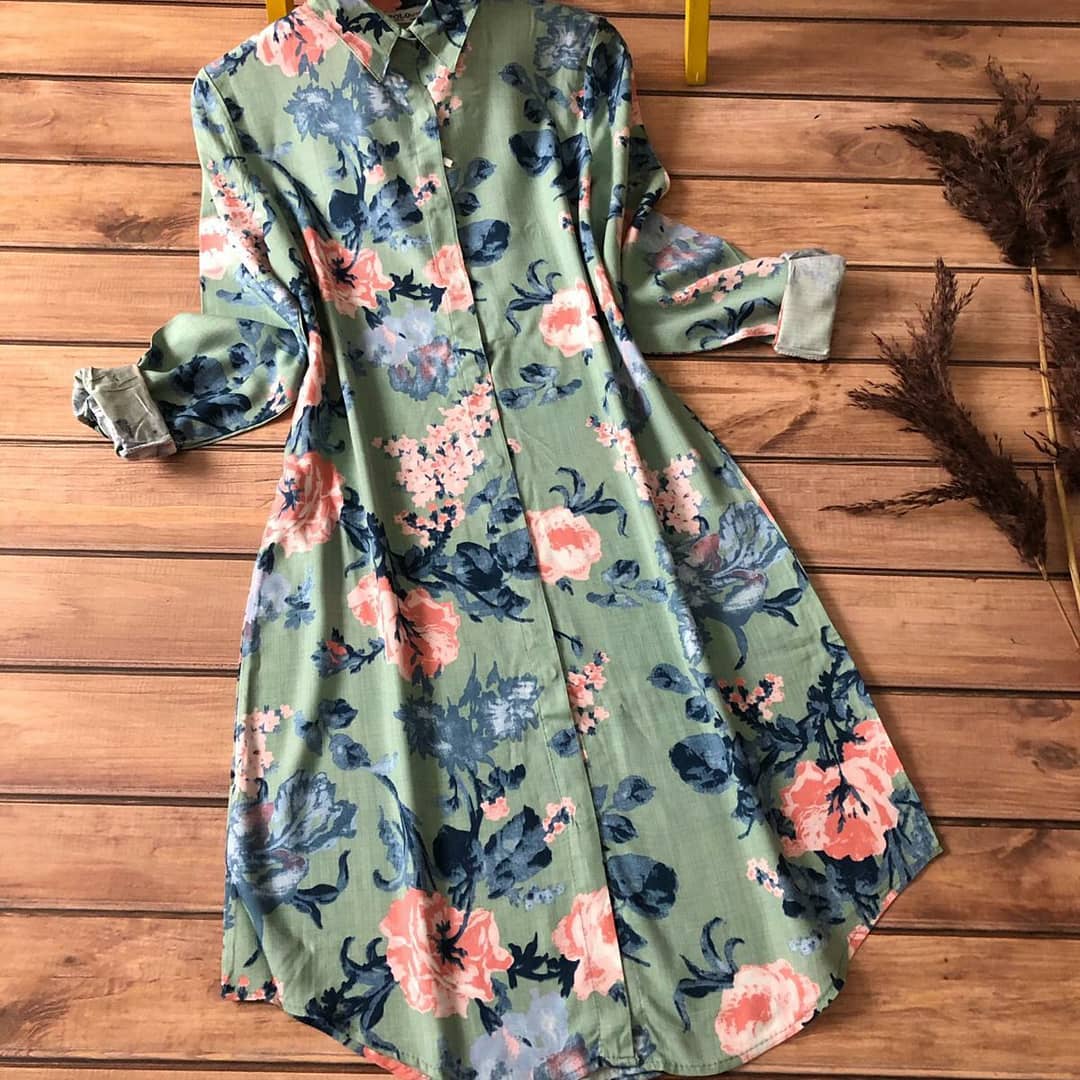 dress top design Design Ladies Dress Tops Images Satabdi Block Printed Cotton Kurti