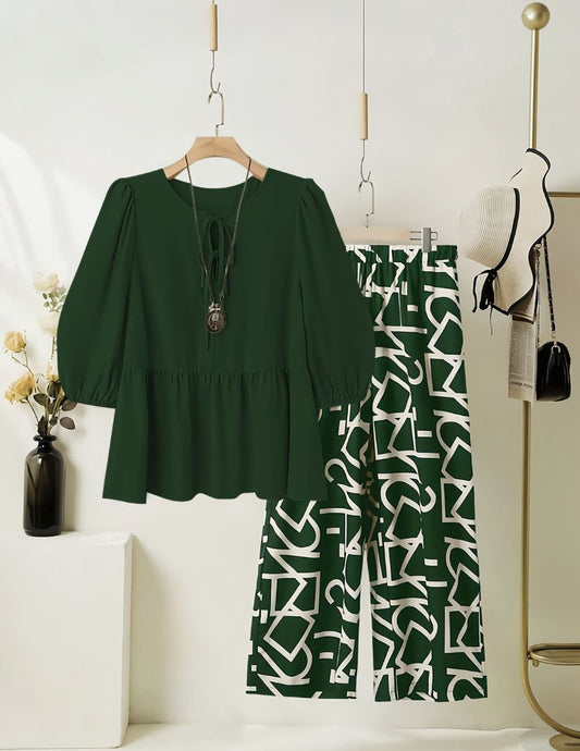 Pine Green Top with Bottom Set