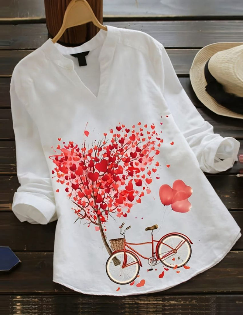 Heart Tree with Bicycle Design Top