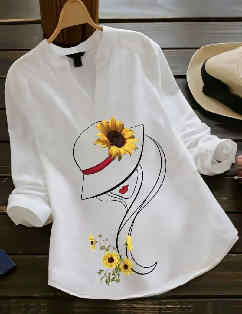 Sunflower Elegance Design Top