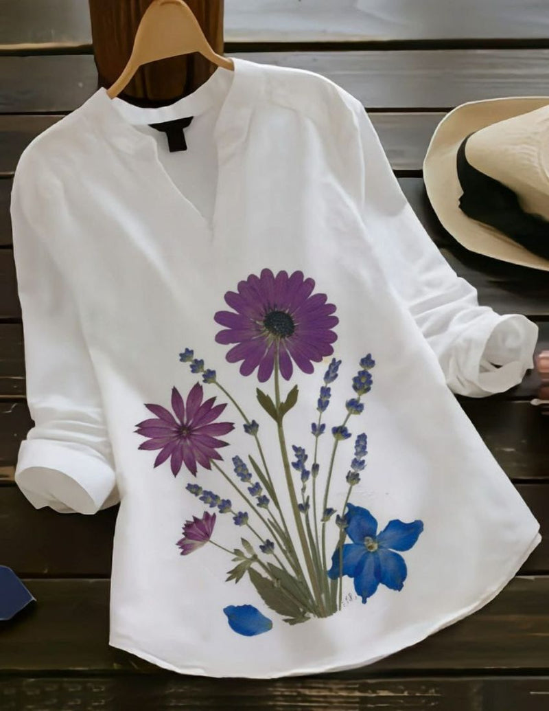 Aster Flower Design Top